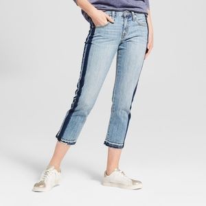 Mid-Rise Cropped Boyfriend Jeans Mossimo Stretch